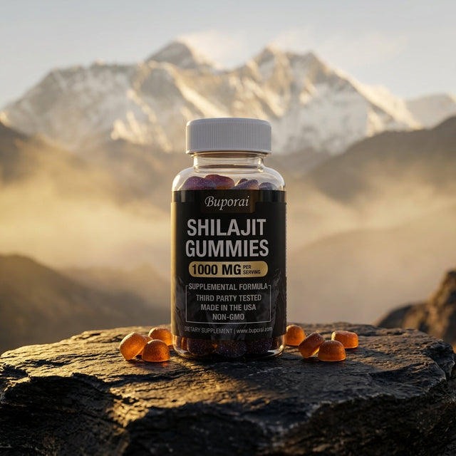 Shilajit Gomitas Premium — Energía Real del Himalaya (1000mg)