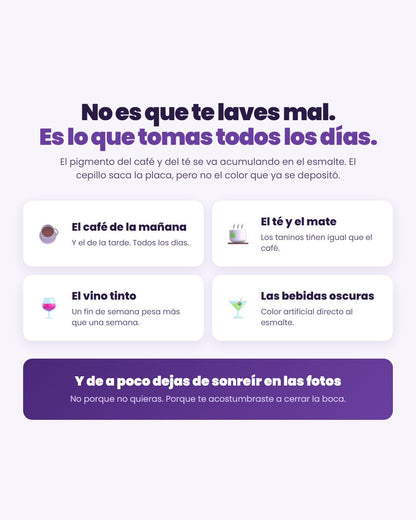 Las causas del color: cafe, te, vino tinto y bebidas oscuras