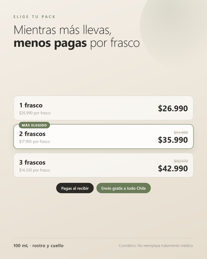 Packs y precios Crema NIDA - pagas al recibir
