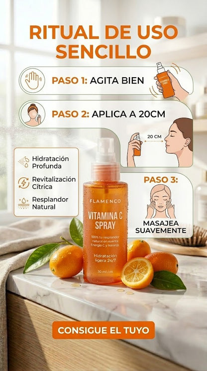 Spray Vitamina C Glow 160ml — Piel Radiante en 30 Días ✨