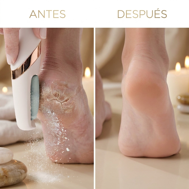 Antes y despues talon