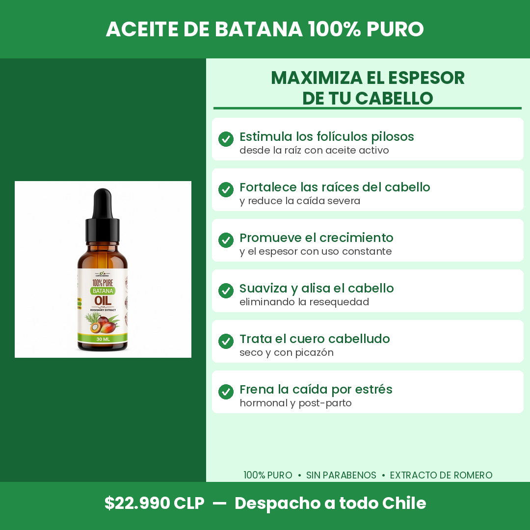 Infografía beneficios Aceite de Batana