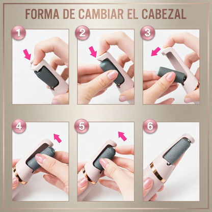 Removedor de Callos Eléctrico Recargable — Pies Suaves como Pedicura, en Casa