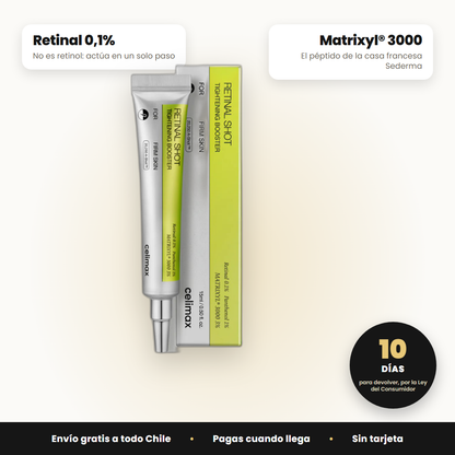 Celimax Retinal Shot 15ml - Retinal 0,1% y Matrixyl 3000