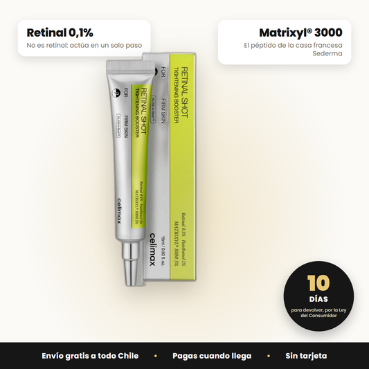 Celimax Retinal Shot 15ml - Retinal 0,1% y Matrixyl 3000