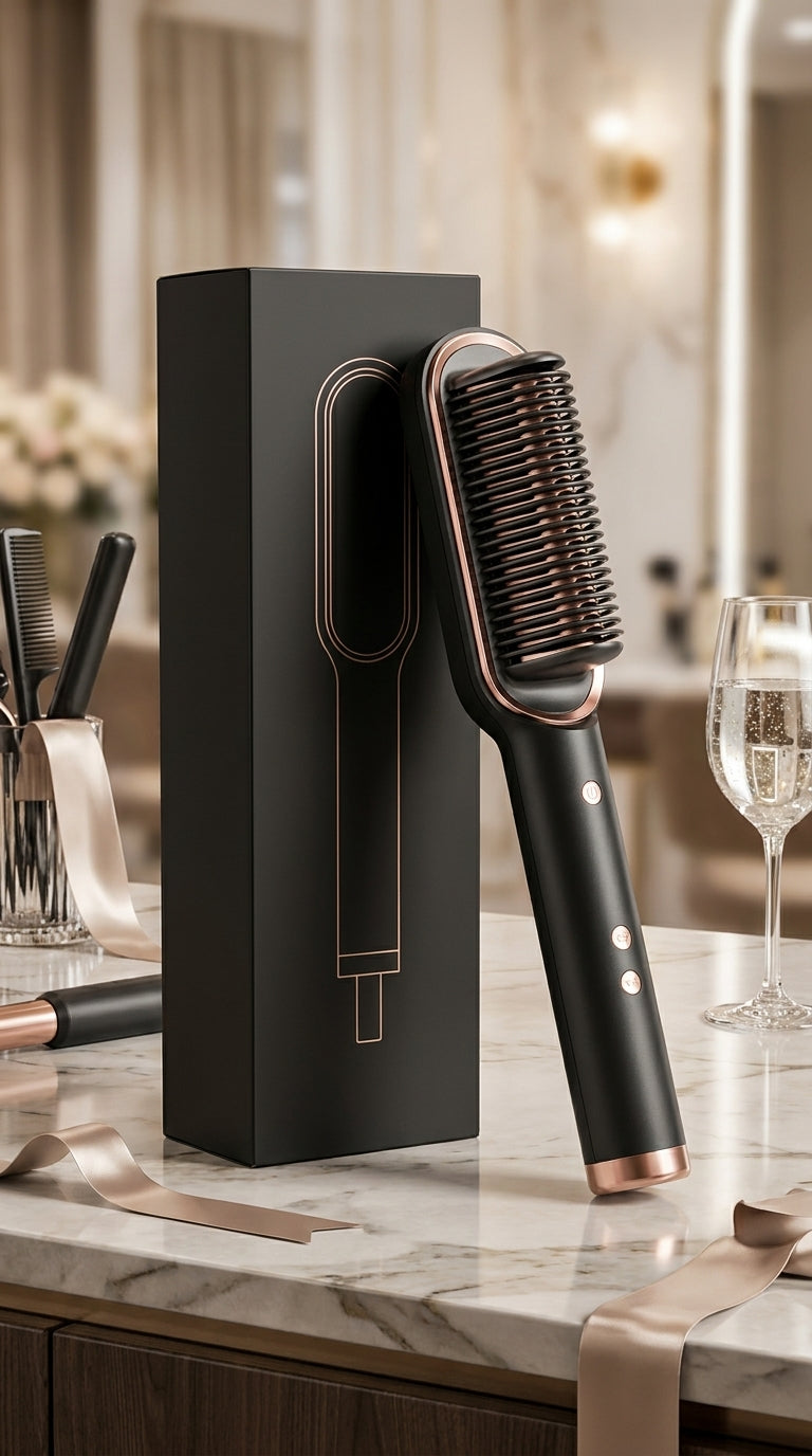 Cepillo Alisador de Iones 3en1 — Cabello Liso Profesional en Casa