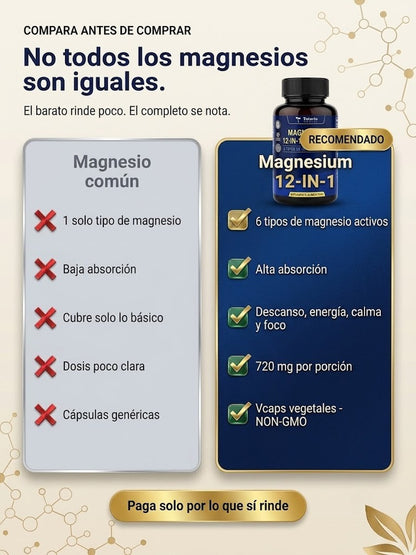 Comparacion vs magnesio comun