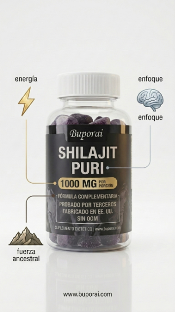 Shilajit Gomitas JAM - beneficios clave