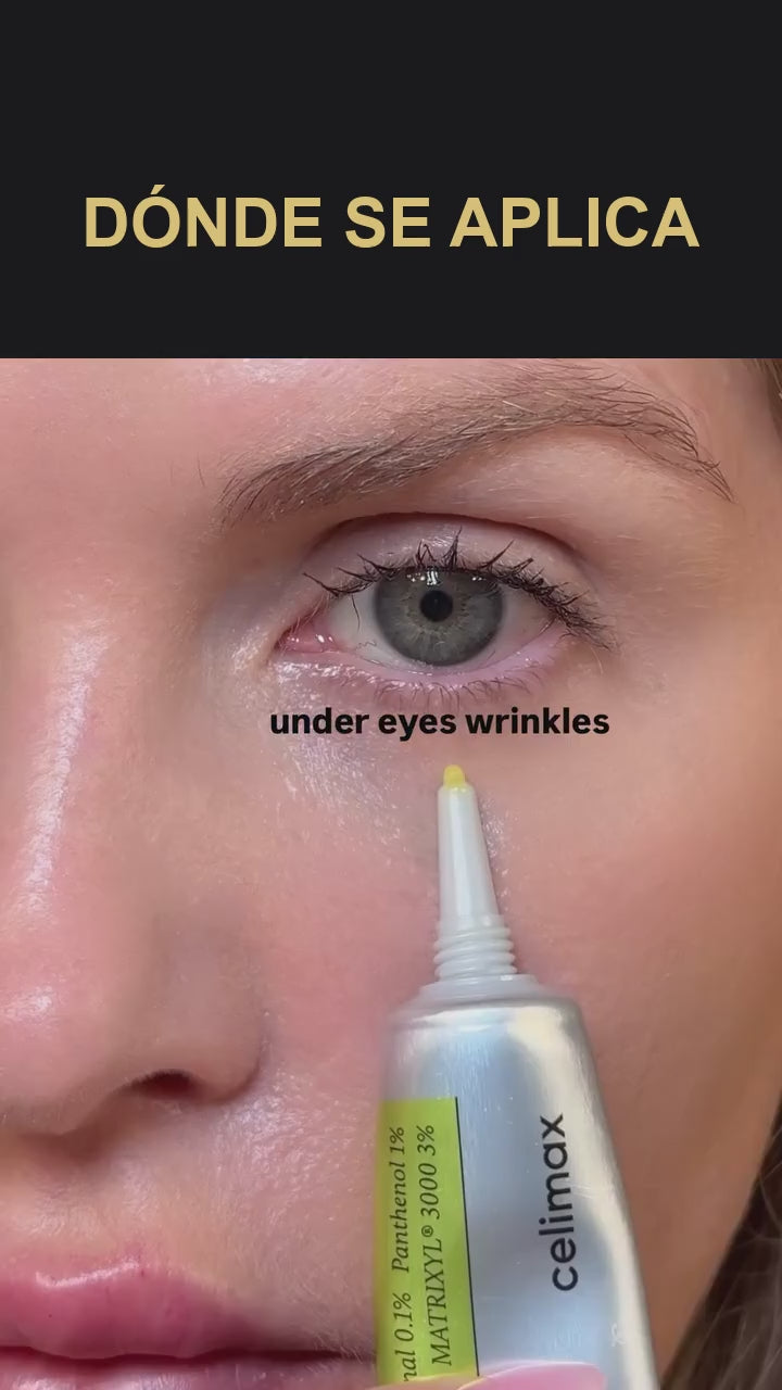 Donde se aplica: ojeras, labio, lineas de expresion y entrecejo