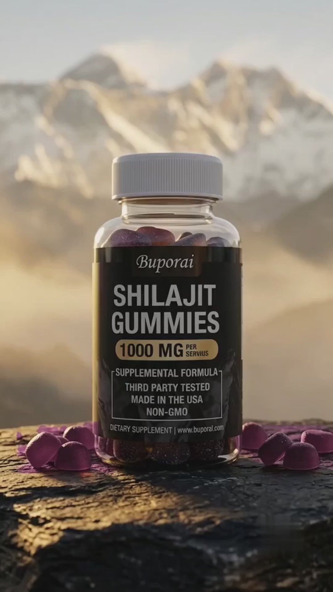 Shilajit Gomitas Premium del Himalaya - video de producto
